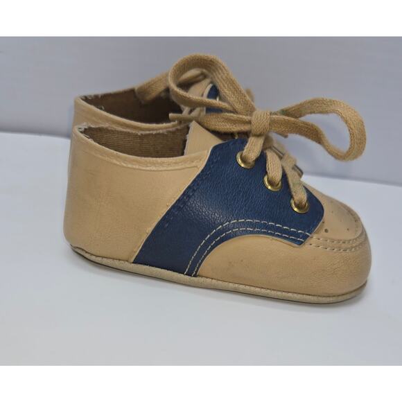 Vintage Baby Toddler Boy Shoe Lot of 5 Pairs Sneakers Booties Sizes 1-6 1980s - Picture 4 of 16